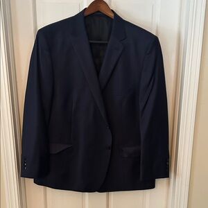Suit Jacket, Reda 1865 navy blue and black checkered blazer